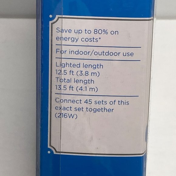 Holiday Time Warm White Star Sticks Lights String Party Christmas Event - Picture 4 of 5